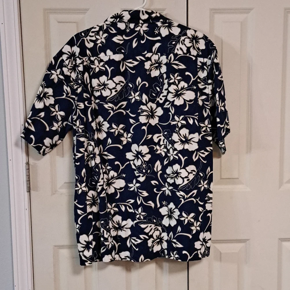 Hawaiian Original Men's Blue Floral Shirt - Picture 2 of 3